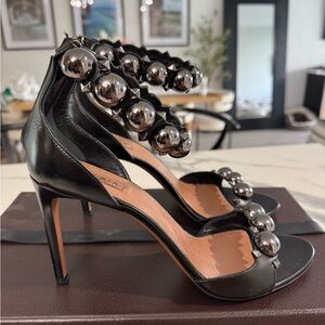 Alaia Black Embellished Heels